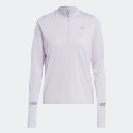 adidas Running Fast Running Half-Zip Long Sleeve Top Women Purple HR5704