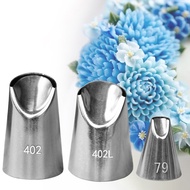 3PCS #79#402#402L Large Pastry Nozzles For Cakes Decoration Tools 3pcs Chrysanthemum Nozzles Piping 