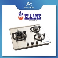 ELLANE EB-248SV 3 BURNER STAINLESS STEEL HOB WITH SAFETY DEVICE
