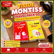 Montiss Paseo 50s Travel Pack Tissue Small Size Tissue for Travel 50s