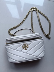 Tory Burch米白色vanity case  Tory Burch手袋 Tory Burch斜咩袋 Tory Burch米色手袋