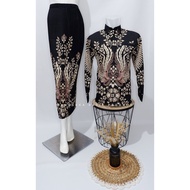 Batik couple/baju batik couple/batik set/Skirt set/batik Long Sleeve