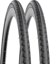 YunSCM 2 Pack 28 Inch Bicycle Tyres 28 x 1.10 700 x 28C ETRTO 28-622 Tyre Compatible Bike 700 x 25C 
