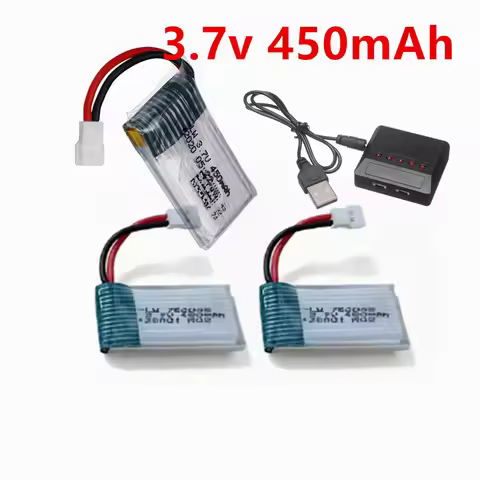 450mAh 3.7V 802035 Lipo Battery For H107 H31 KY101 E33C E33 U816A V252 H6C RC Quadcopter Spare Parts
