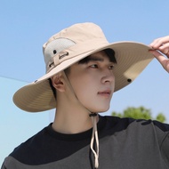 Men's Summer Sun Hat Outdoor Mountaineering Uv Protection Sun Hat Fishing Hat Cover Full Face Quick-Drying Bucket Hat
