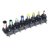 8PCS/Set Universal Laptop dc tip Adapter 90 Degree 2Pin To 4.01.7mm/3.5*1.35mm Dc Connector