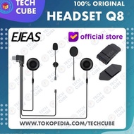 Headset Earpiece Ejeas Q8 Mic Earphone Microphone Speaker Intercom Helm Ejeas Q8 Type C #Gratisongki