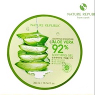 ReadyStock～Nature Republic Soothing &amp; Moisture 92% Aloe Vera Soothing Gel 300ml 1 unit