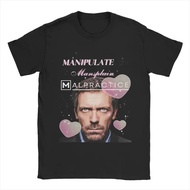 Men's Fashion T-Shirt Manipulate Mansplain Malpractice House MD Dr Gregory Short Sleeve