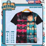 3D Anime Squid-Game 10 Unofficial Kids T-Shirt - 3D Game Kids T-Shirt 3D T-Shirt | Kazzamy