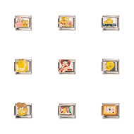 FMTTM Italian Charm Links Beads Stainless Steel Bracelet Jewelry(FA301-FA309)