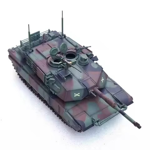 1/64 Scale US M1A2 SEP Main Battle Tank Camouflage Color Simulation Model Static Display Collectible
