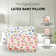 Latex Baby Pillow [ Bedding Soft Ergonomic Design Head Neck Guard Cartoon Pillow Comfortable Sleep ]