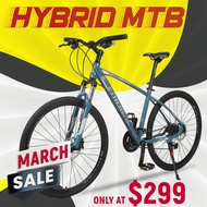 🇯🇵Shimano 27 Speed Hybrid MTB ⭐ Ethereal Hybrid Bicycle Full Hydraulic Brake⭐ 700C Hybrid Mountain Bike