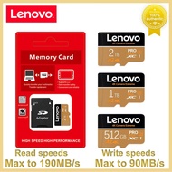 {Shirelle Electronic Accessories} Lenovo ไมโคร TF SD Card 2TB หน่วยความจำความเร็วสูง256GB 512GB 1TB กันน้ำแฟลช Cartao De Memoria สำหรับแล็ปท็อป/โทรศัพท์