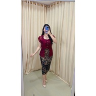 FERNISTYLE Hagia Batik Dress/Couple Batik Dress/Women's Kebaya/Christmas Batik Dress