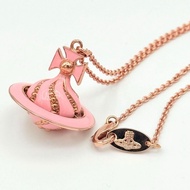 🌷Vivienne Westwood *稀有*3D粉色星球項鍊 ｜經典花紋✦fufu style 精品✦ 氣質款｜