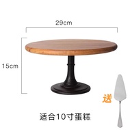 Khay Bánh Gato Chân Cao Khay Để Đồ Tráng Miệng Khay Bằng Gỗ Giá Để Đồ Điểm Tâm Trà Chiều Sinh Nhật H