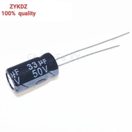 100PCS 50V33UF 5x11mm Aluminum Electrolytic Capacitor 33UF50V