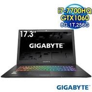 含發票技嘉Sabre 17W-2K雙碟i7-7700HQ/GTX 1060 GDDR5 6G/DDR4 8G/M.2 P