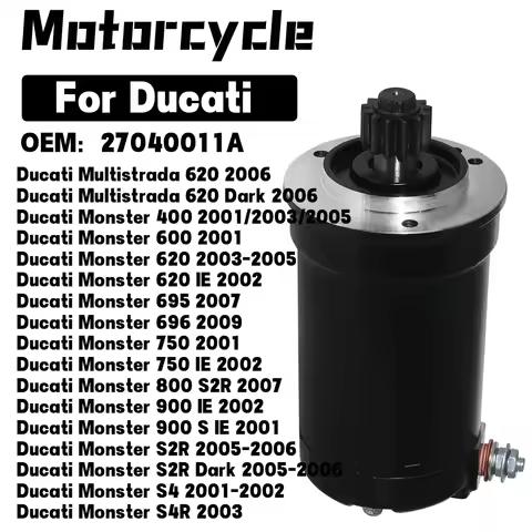 Motorcycle Starter Motor For Ducati Monster 400 600 620 695 696 750 800 900 IE S2R Dark S4 S4R Multi