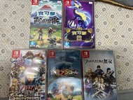 Switch games 寶可夢紫 阿爾宙斯 火紋無雙 薩爾達無雙 塊魂