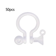 Fir 50Pcs set Earring Converter with Loop for Non-Pierced Ears DIY Earring