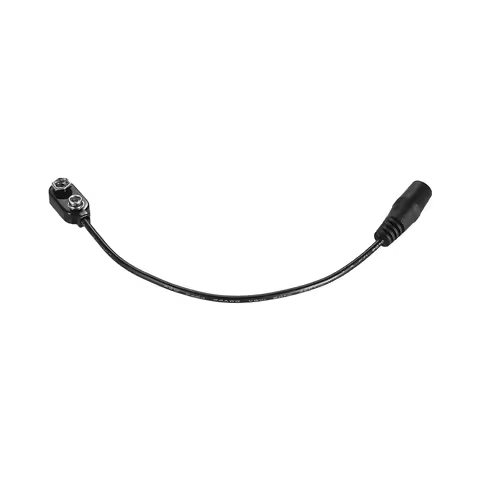 Electric Guitar 9V Battery Clip Converter Snap Connector 2.1mm * 5.5mm Female Plug for Guitar Effect