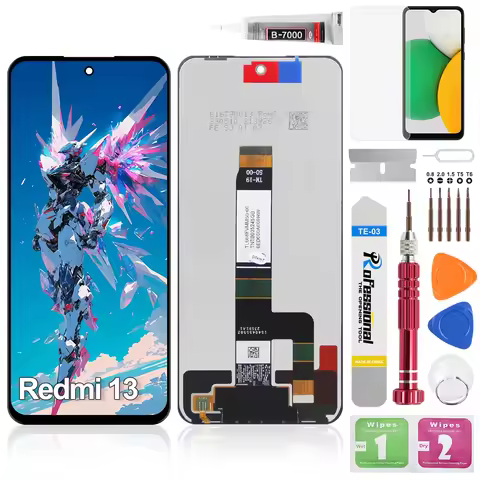 IPS" For Xiaomi Redmi 13 LCD Display 2404ARN45A Display Touch Screen Digitizer For Xiaomi Redmi 13C