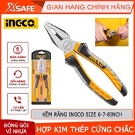INGCO dental pliers, 3 sizes to choose from, 6-7-8 inches, super hard, anti-rust, insulated handle f
