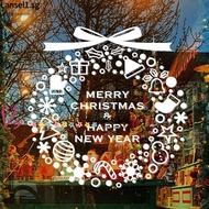 NS Christmas Decals Holiday Home Sticker Decoration Gift Wreath