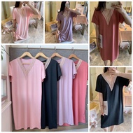 Women pyjamas Baju Tidur Wanita Maxi Dress Nightwear sleepwear Baju Rumah Home wear