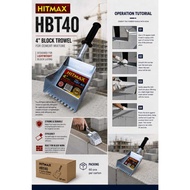 LS GEMILANG HITMAX 4'' 100mm HBT40 MIXTURE CEMENT BLOCK TROWEl Block Trowel Scoop Sudu Batu Bata Rin