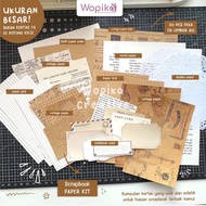 JOURNALING KIT BESAR | PAPER KIT (TERMURAH) 15 LEMBAR ATAU 30PCS BESAR A5 kertas scrapbook atau jour