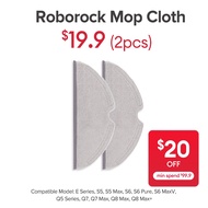 Mop Cloth for Roborock E Series, S5, S5 Max, S6, S6 Pure, S6 MaxV, Q5 Series, Q7, Q7 Max, Q8 Max, Q8