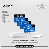 Lexar Microsd 633x 32GB 64GB/ 128GB/ 256GB High Performance Up to 100MB/s Class10 UHS-1