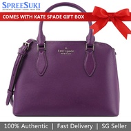 Kate Spade Handbag Crossbody Bag Darcy Small Satchel Plum Purple # WKR00438D3