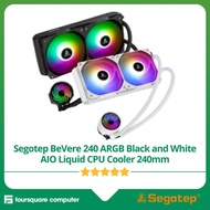 Segotep BeVere 240 ARGB Black and White AIO Liquid CPU Cooler 240mm
