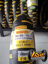 Ban Tubeless Pirelli Diablo Rosso Sport 90/80-14