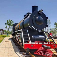 Model Train Head Train Retro Large Model Green Leather Steam Train Model Large Large Whistle WS7P