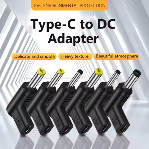 12V Power Connector Multifunctional Type C To DC Jack Plug Charging Adapter USB Type C Female To DC 