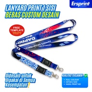 GANTUNGAN Custom 2-Sided 2cm Printing LanyardTALI - Full Color ID Card Holder with Logo, Name, Offic