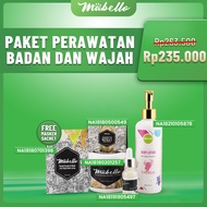 Mabello Paket Perawatan Wajah & Badan/ sabun beddalotong/ lulur mencerahkan/ masker wajah/Brigthenin