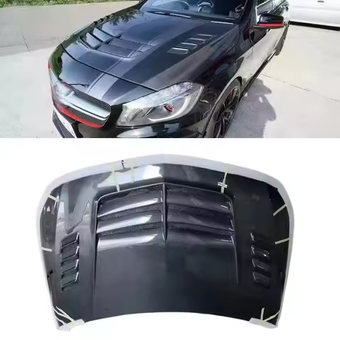 For Mercedes Benz A180 A200 A220 A250 AMG A35 A45 W176 W177 Carbon Fiber Hood Bonnet Lightweight Per
