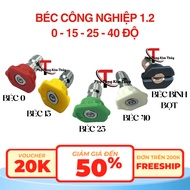 Car wash nozzles, industrial car washer nozzles 1.2 of all types 0 degrees, 15 degrees, 25 degrees, 