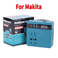✲ALSEEP✲ 120W Lithium Battery Inverter DC 18V-21V To AC 220V for Makita Smart Transformer Outdoor Wo