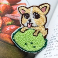 刺繡貼紙【吉娃娃】金吉檸檬 毛巾繡 立體刺繡 DND