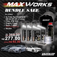 Bundle Sale for Honda Cars (5W-30 API SP 1 Liter x4 / Filter JPM S20 / Engine Flush / Basic Works T-