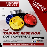 RESEVIOR OIL CAP TUBE CAP RESEVIOR BRAKE TUBE CAP DOT 4 CNC RESEVIOR TUBE CAP