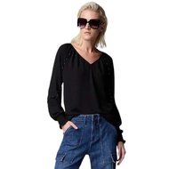 [AMW 363] SYMPL VR Women's v-neck long-sleeved Blouse